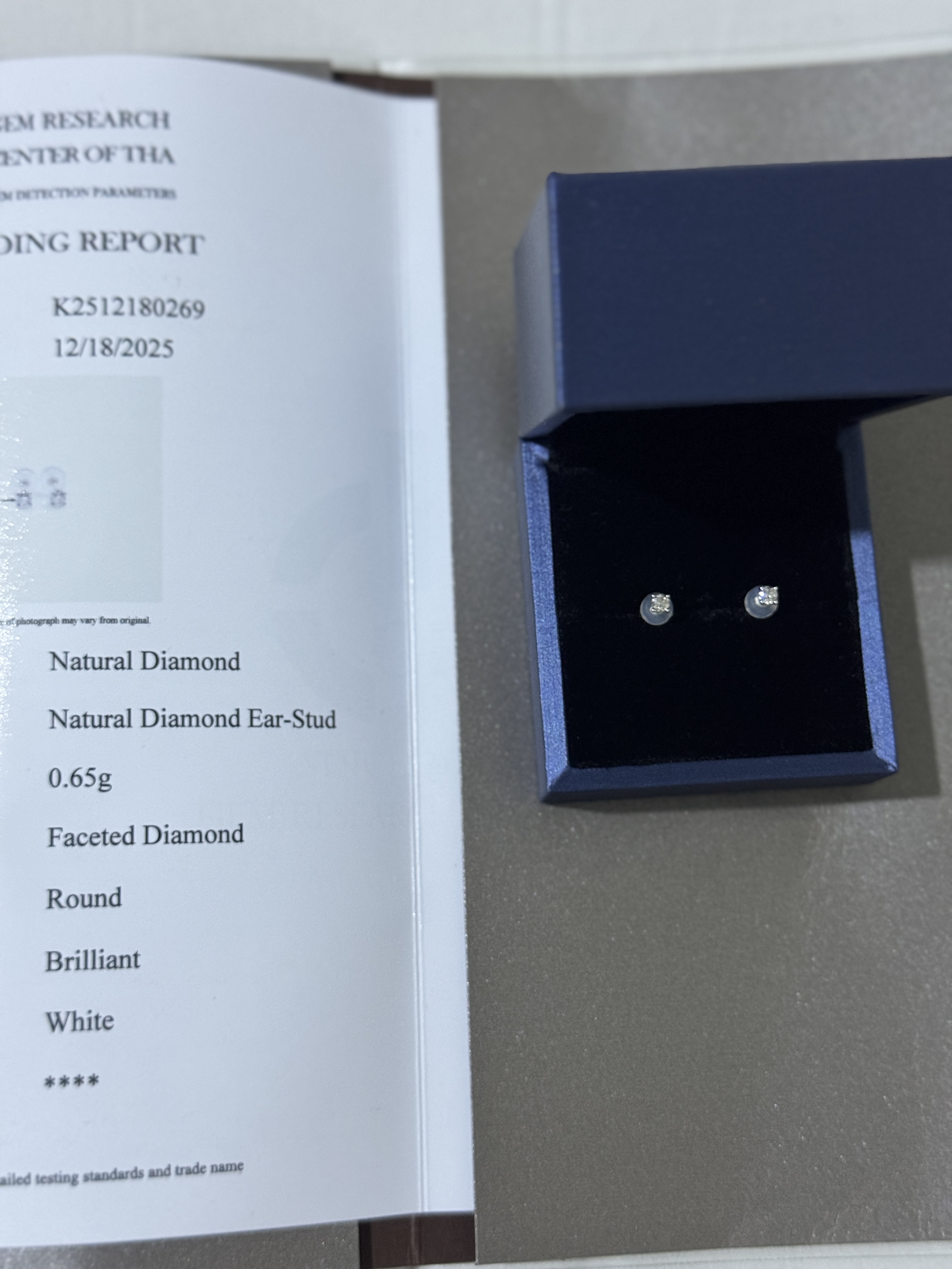 0.24ctw Natural Diamond Earrings