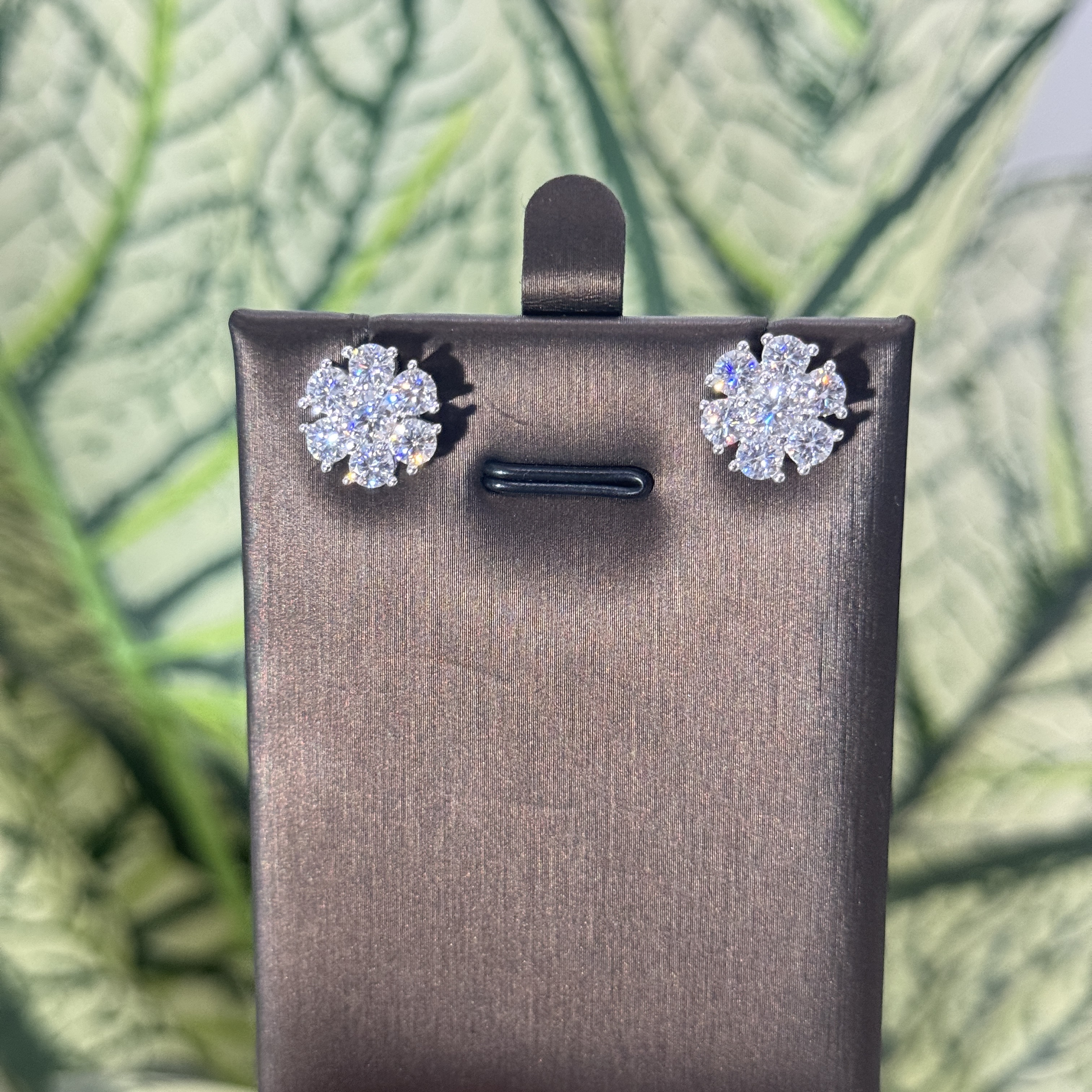 Bold Floral-Cluster Earrings