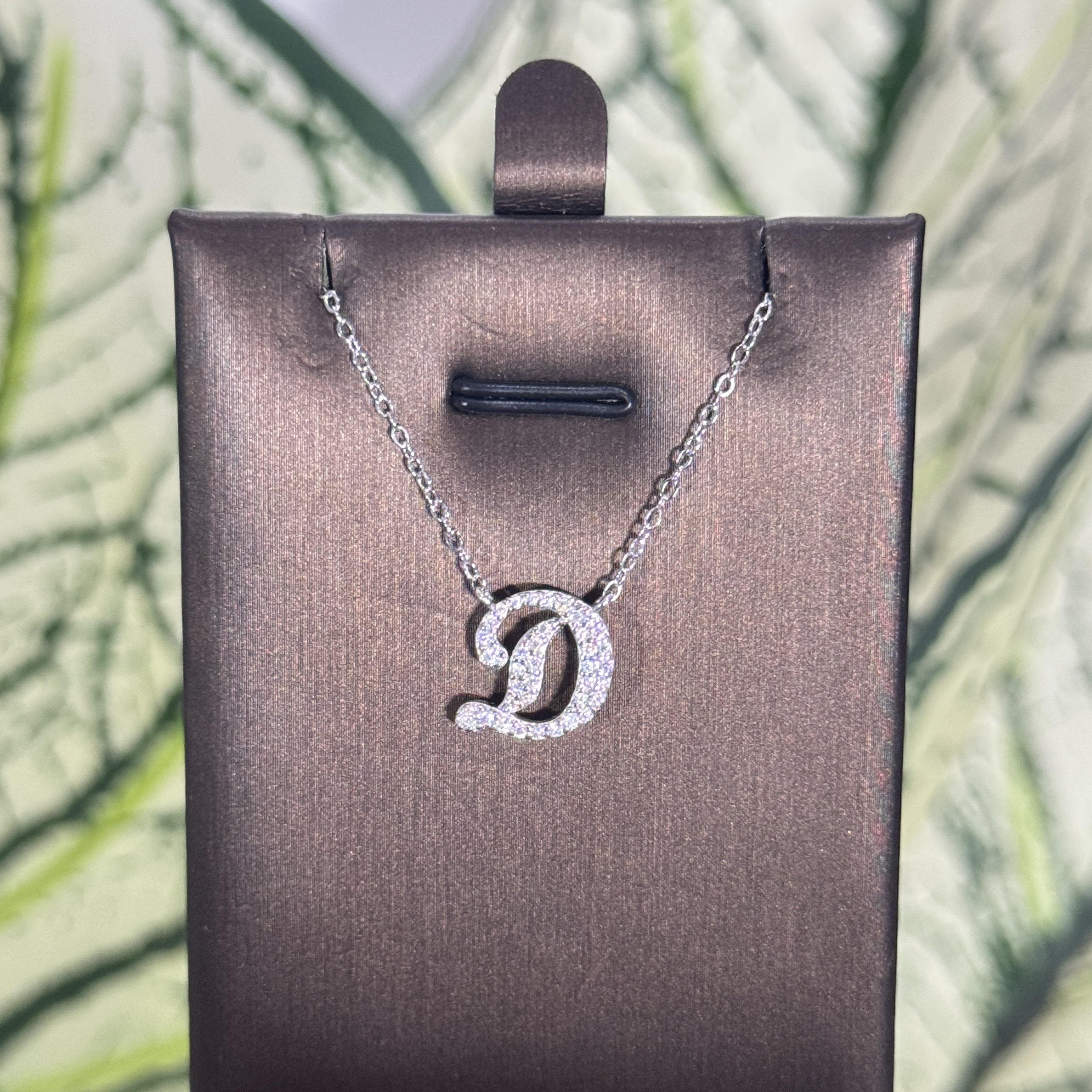 D Initial necklace