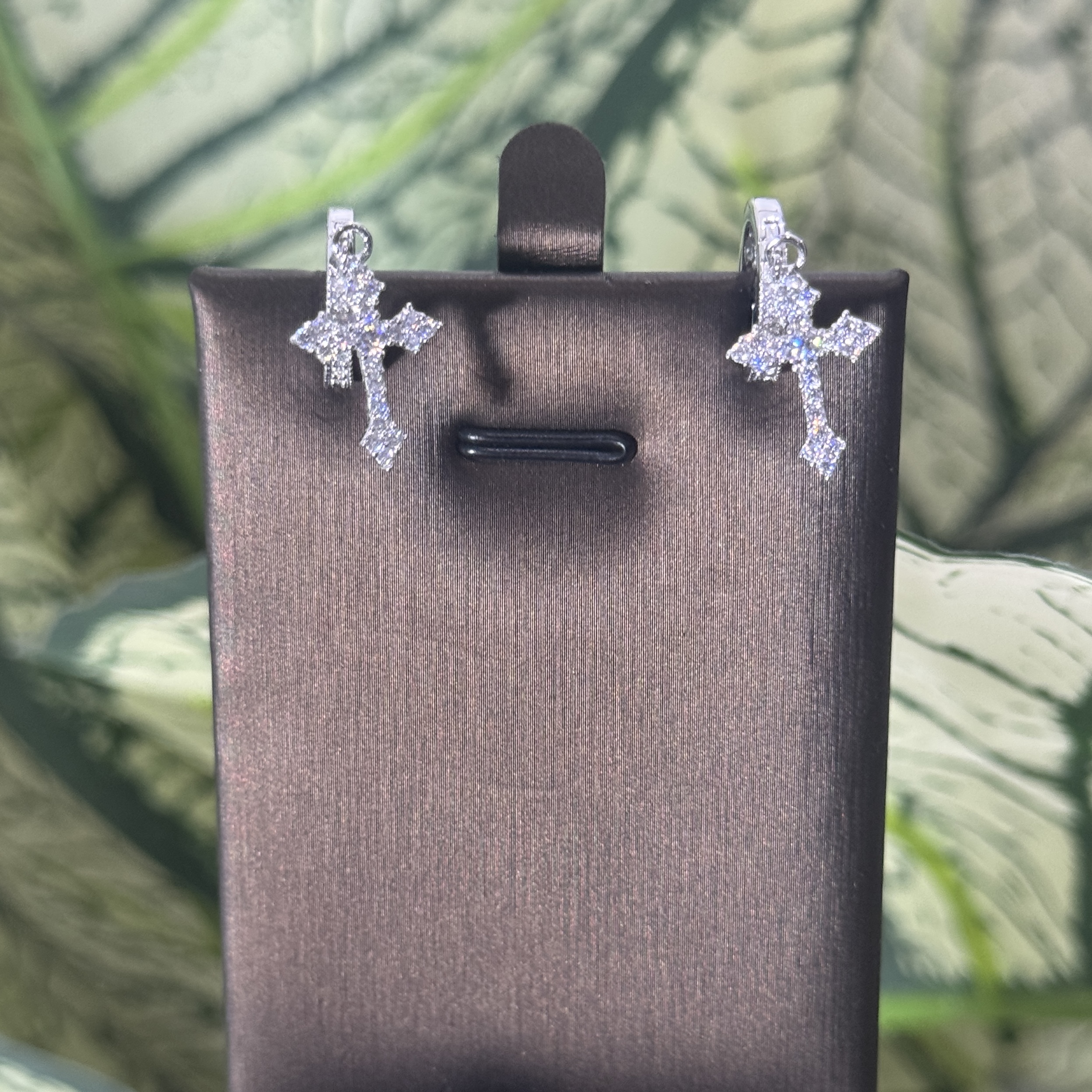 Cross-Hoop Earrings