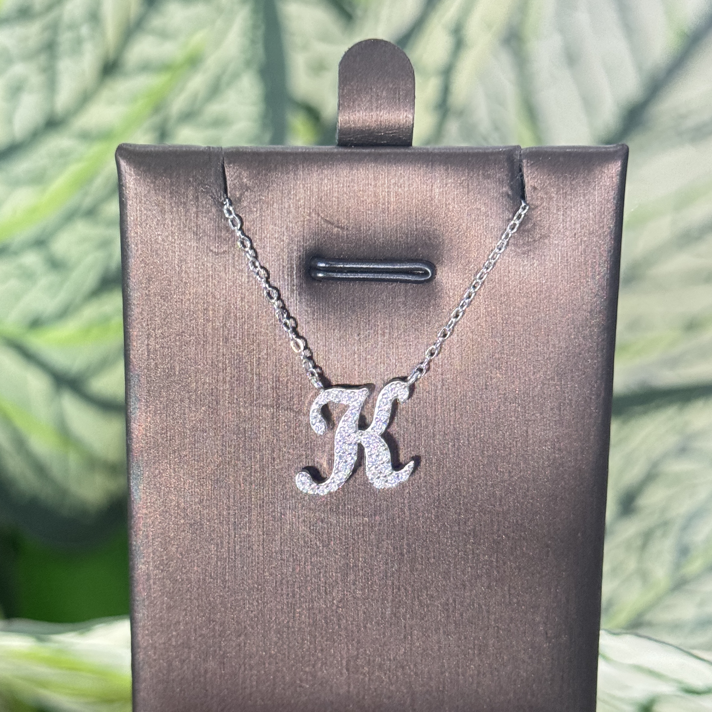 K Initial necklace