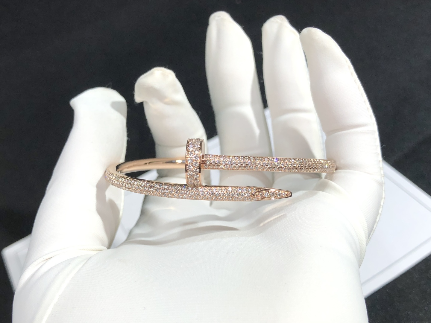 Full Diamond Nail Bracelet